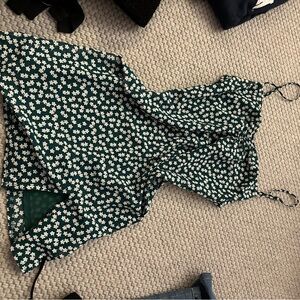 Princess Polly Floral Green Women's Dress